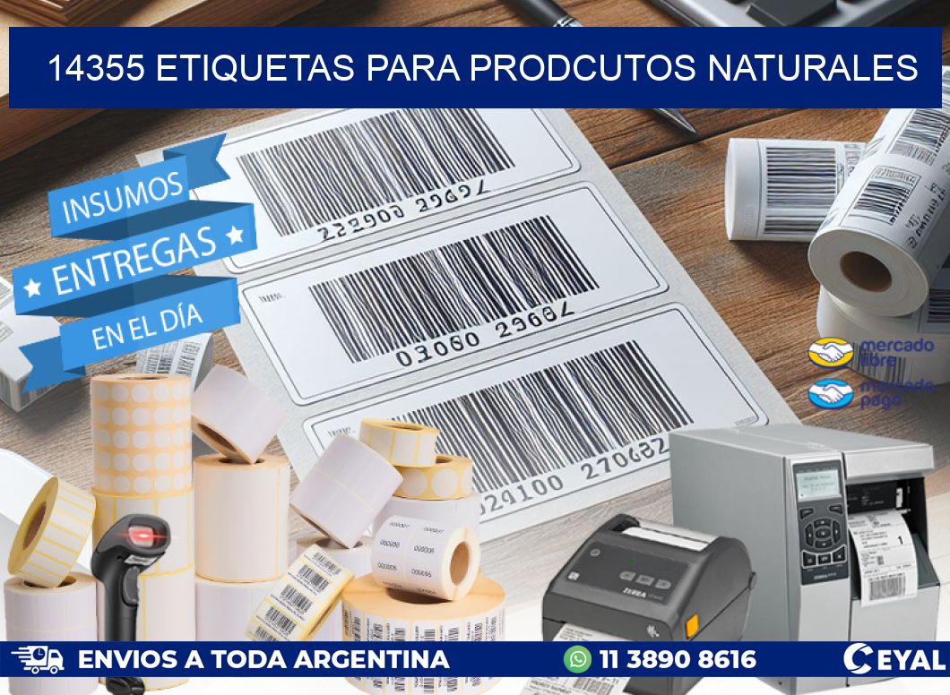 14355 ETIQUETAS PARA PRODCUTOS NATURALES