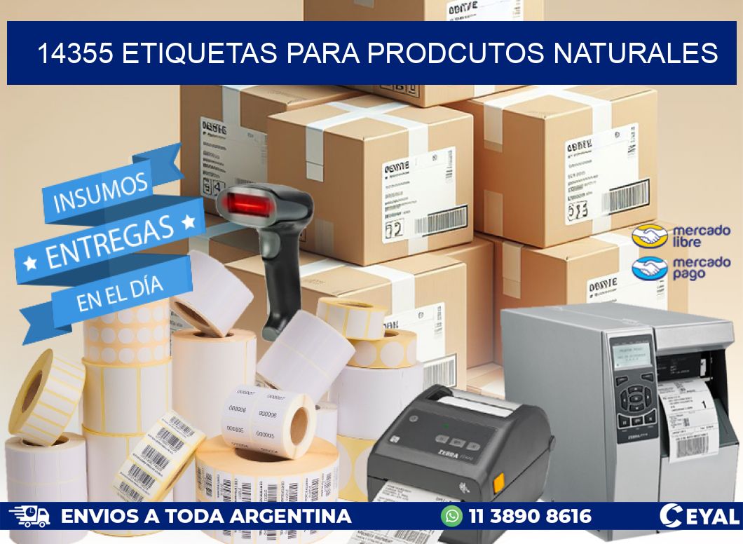 14355 ETIQUETAS PARA PRODCUTOS NATURALES