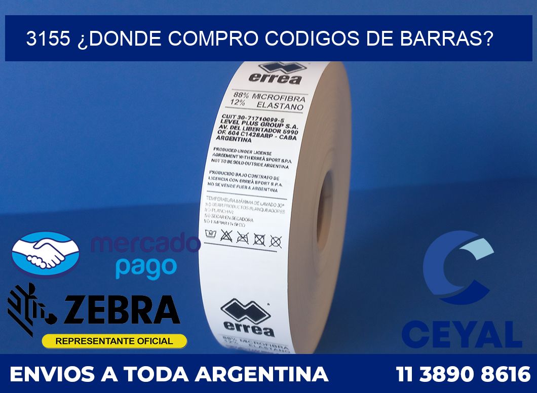 3155 ¿DONDE COMPRO CODIGOS DE BARRAS?