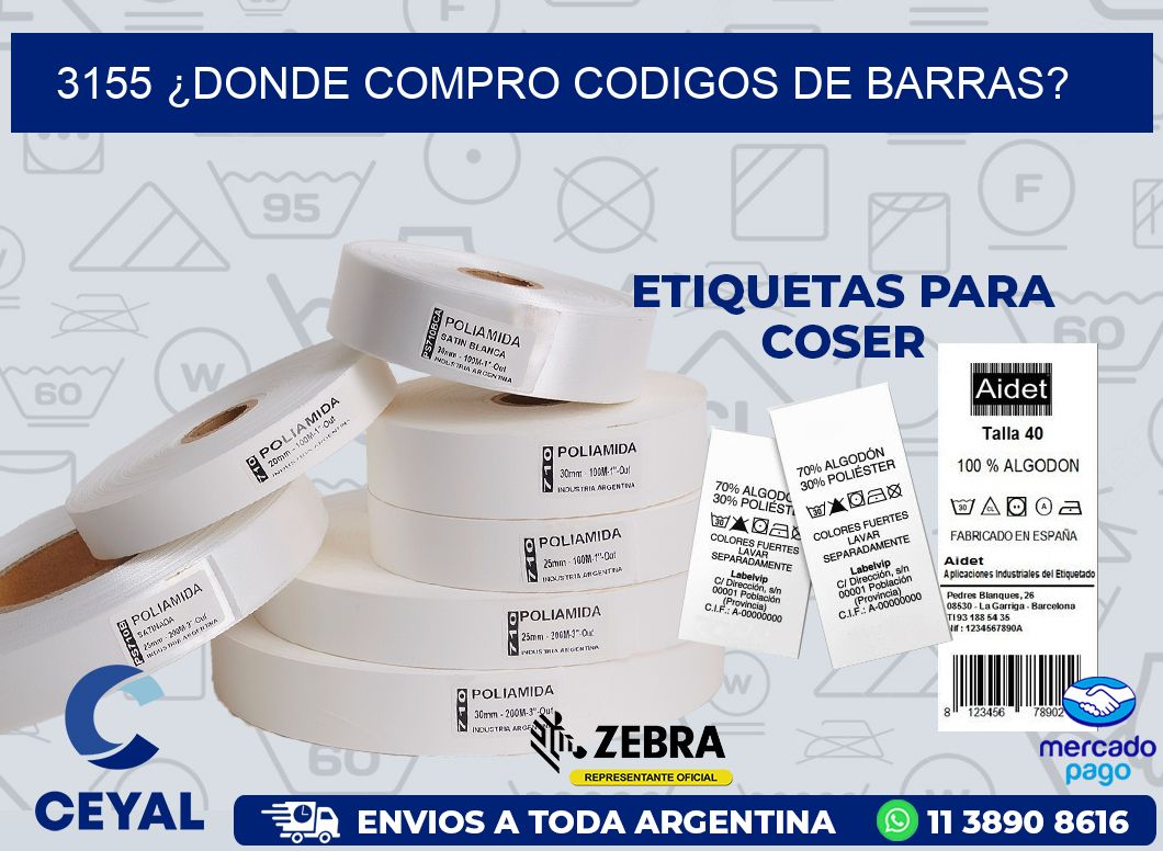 3155 ¿DONDE COMPRO CODIGOS DE BARRAS?