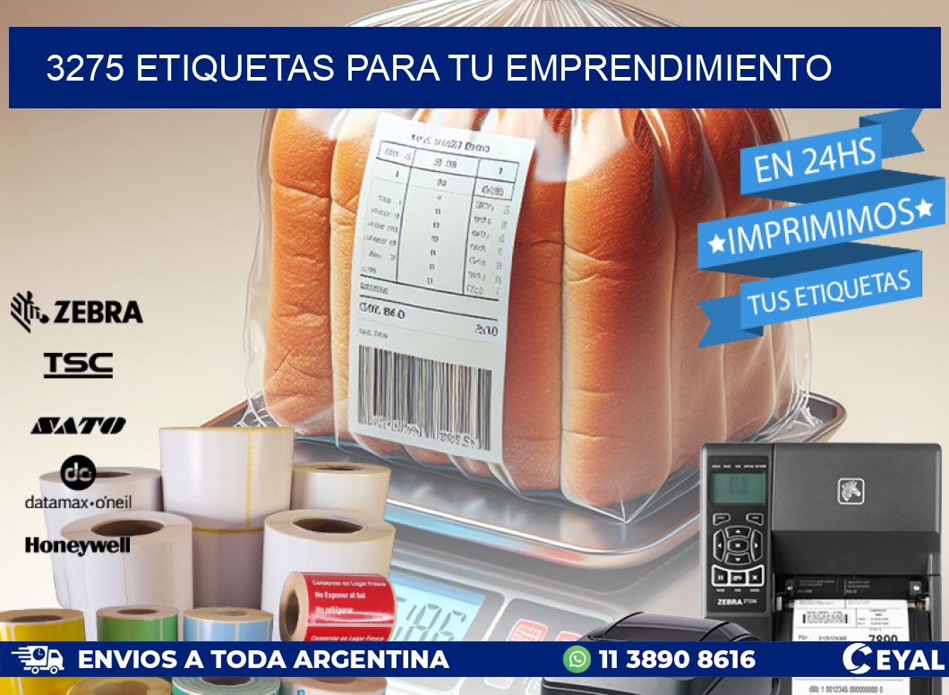 3275 ETIQUETAS PARA TU EMPRENDIMIENTO