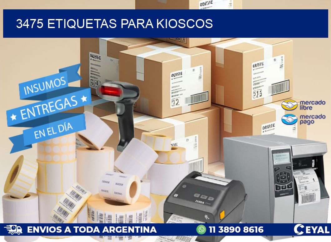 3475 ETIQUETAS PARA KIOSCOS