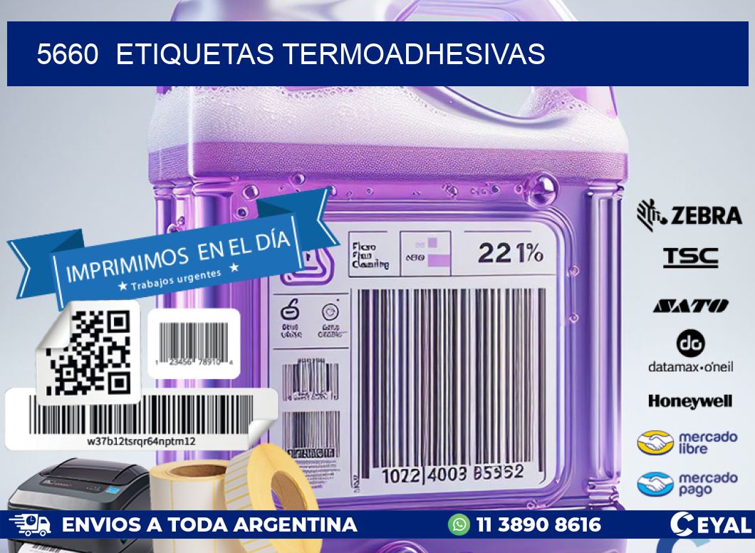 5660  ETIQUETAS TERMOADHESIVAS