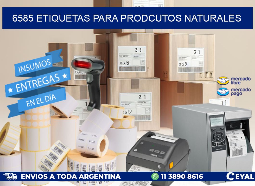 6585 ETIQUETAS PARA PRODCUTOS NATURALES