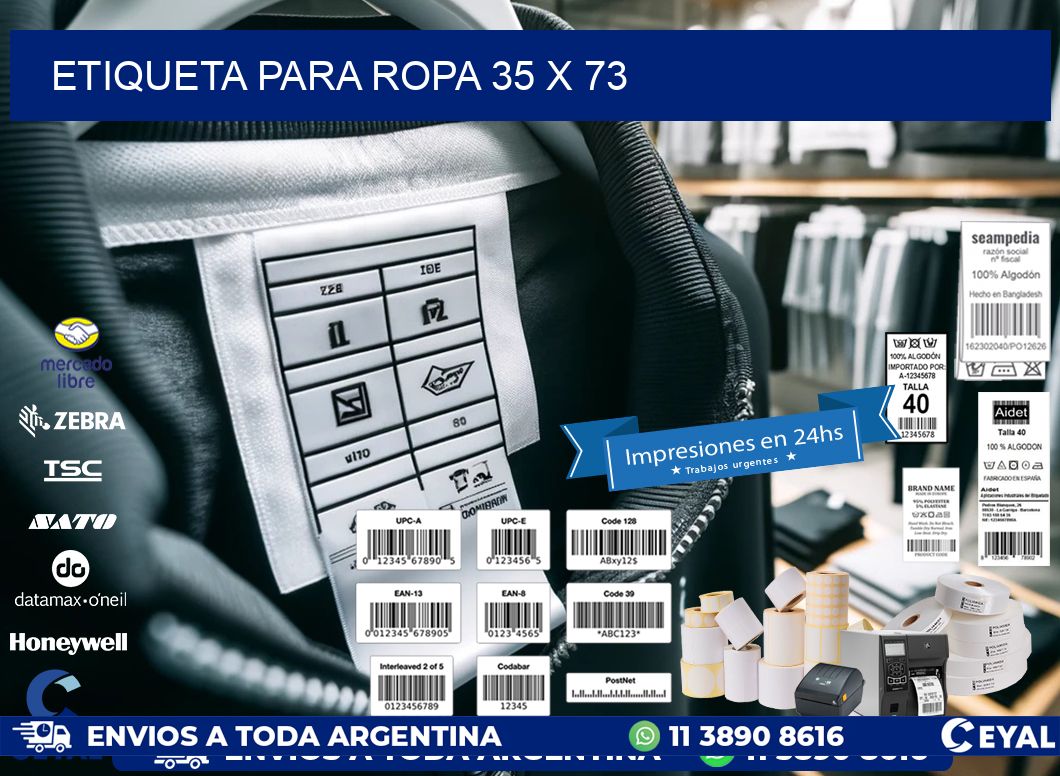 ETIQUETA PARA ROPA 35 x 73