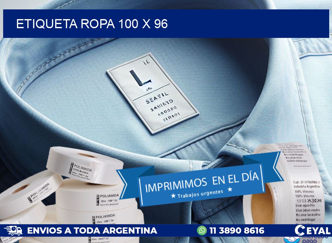 ETIQUETA ROPA 100 x 96