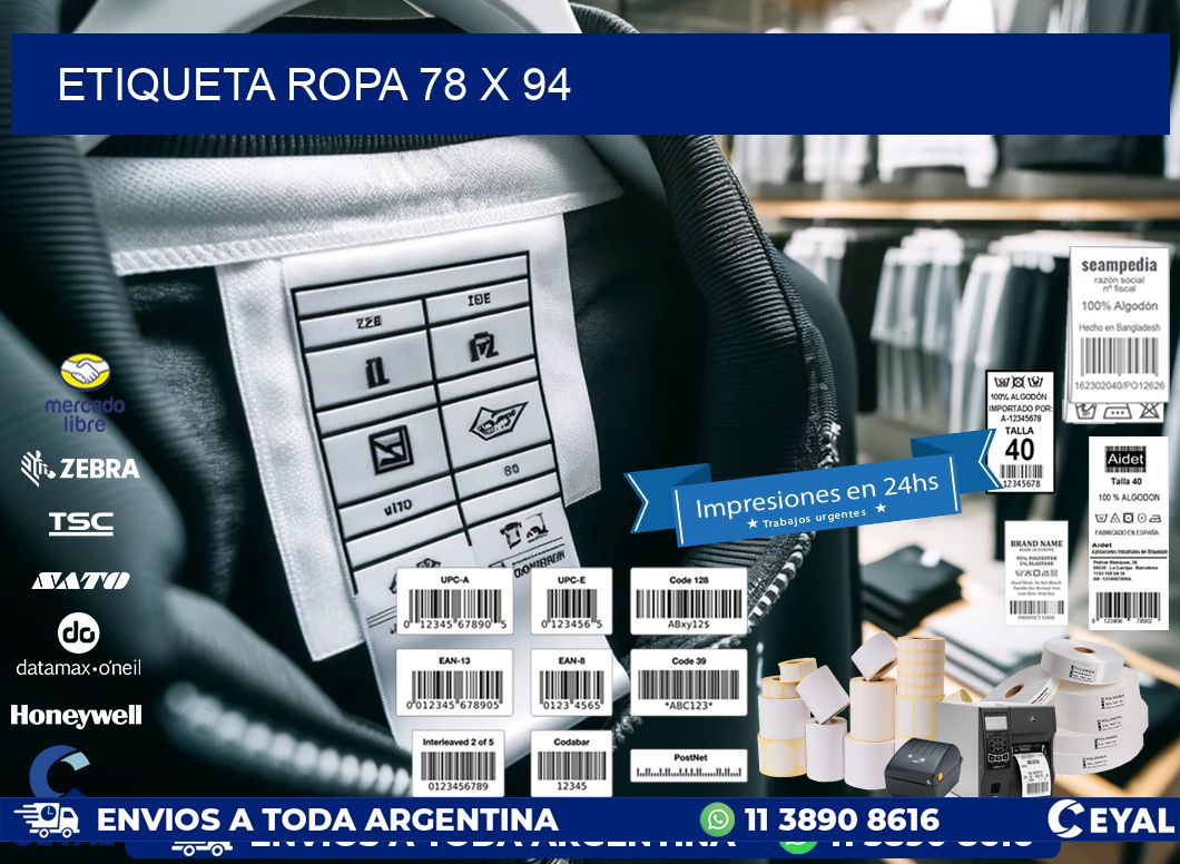 ETIQUETA ROPA 78 x 94