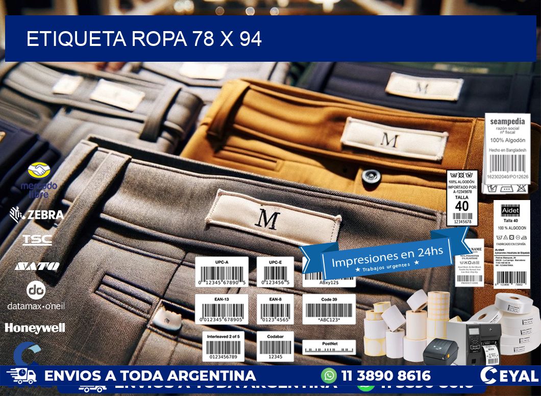 ETIQUETA ROPA 78 x 94