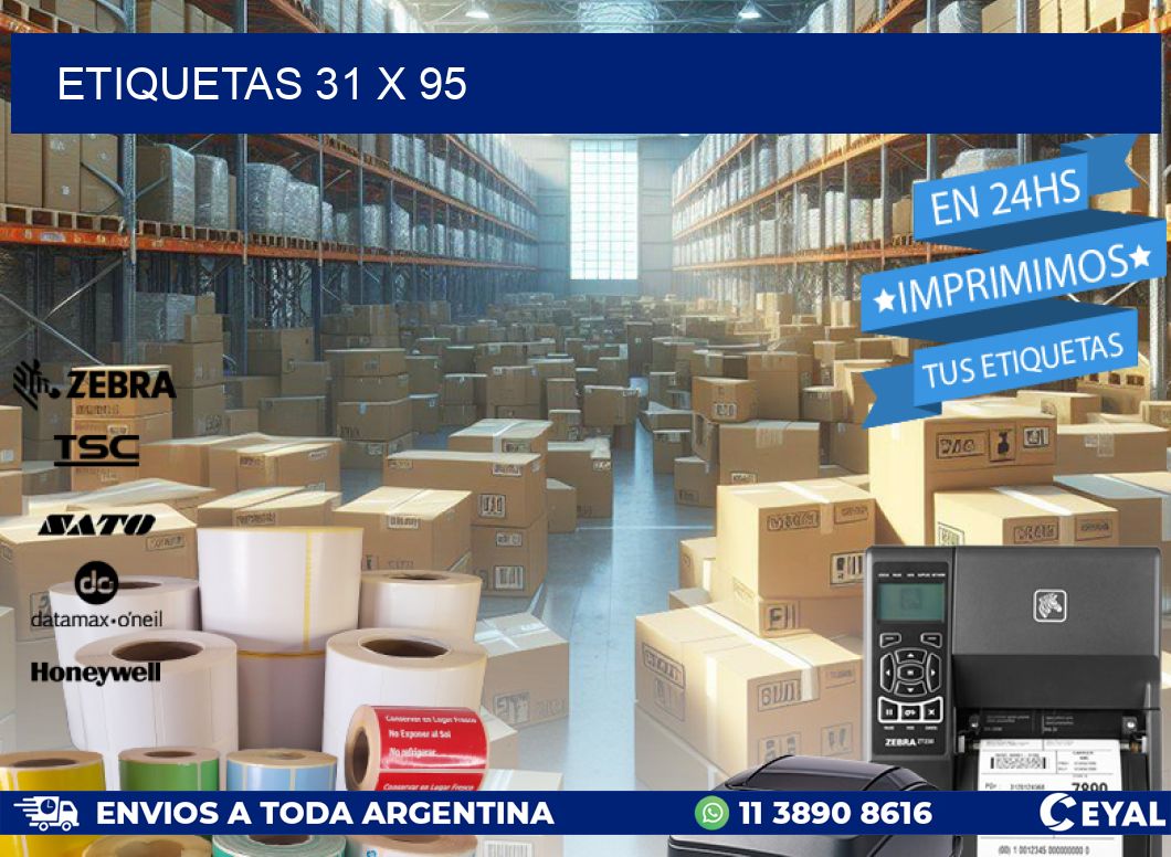 ETIQUETAS 31 x 95