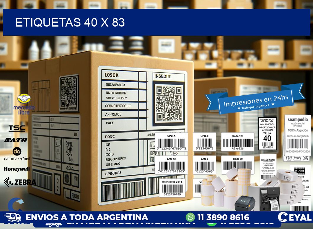 ETIQUETAS 40 x 83