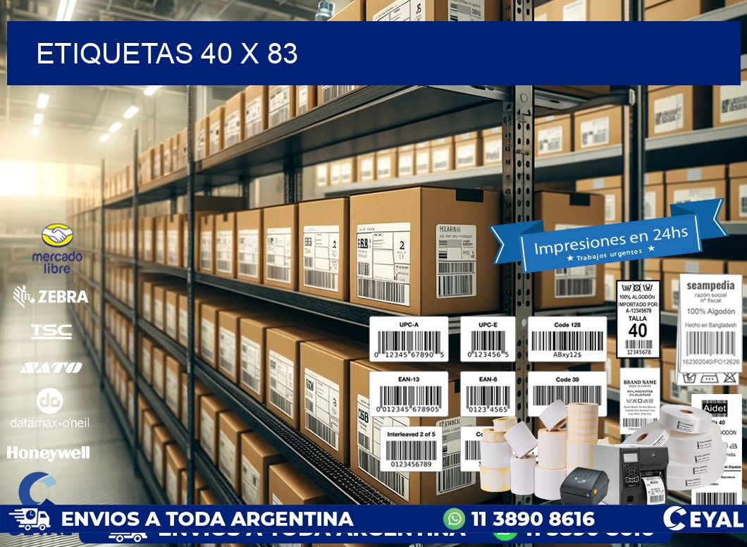 ETIQUETAS 40 x 83