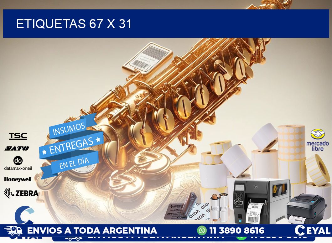 ETIQUETAS 67 x 31