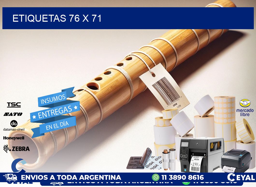 ETIQUETAS 76 x 71