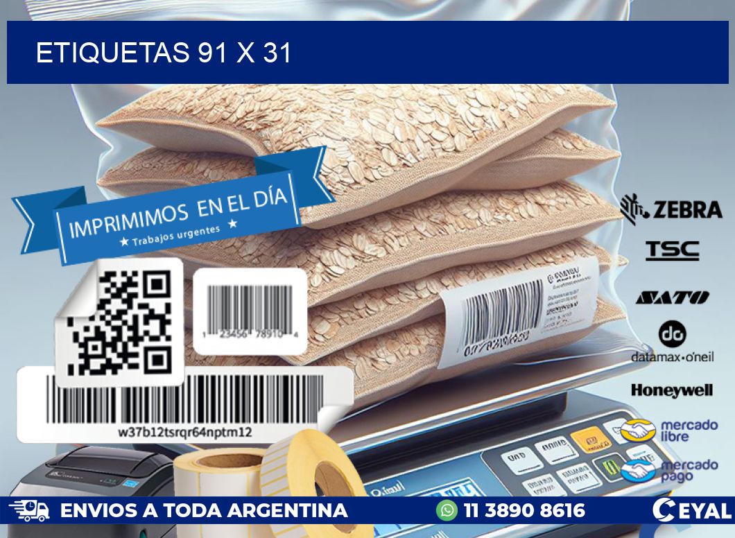 ETIQUETAS 91 x 31