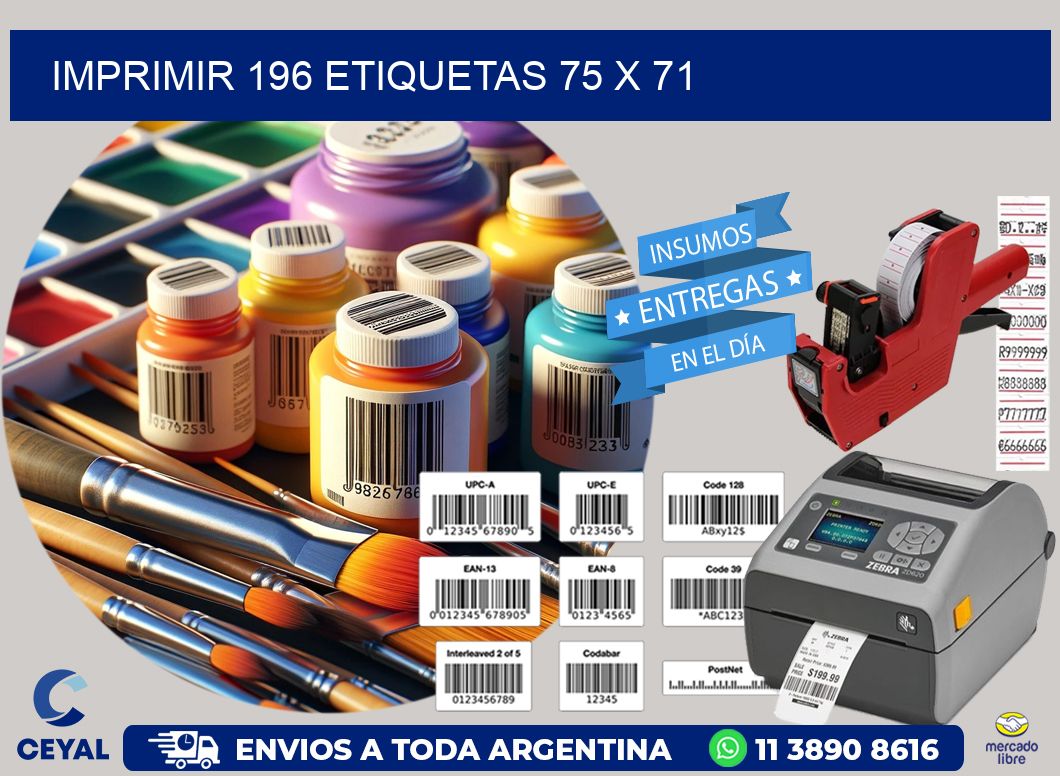 IMPRIMIR 196 ETIQUETAS 75 x 71