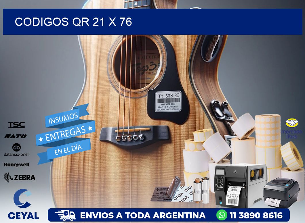 CODIGOS QR 21 x 76