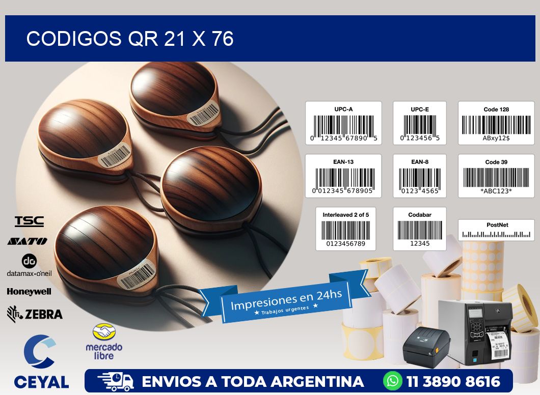 CODIGOS QR 21 x 76