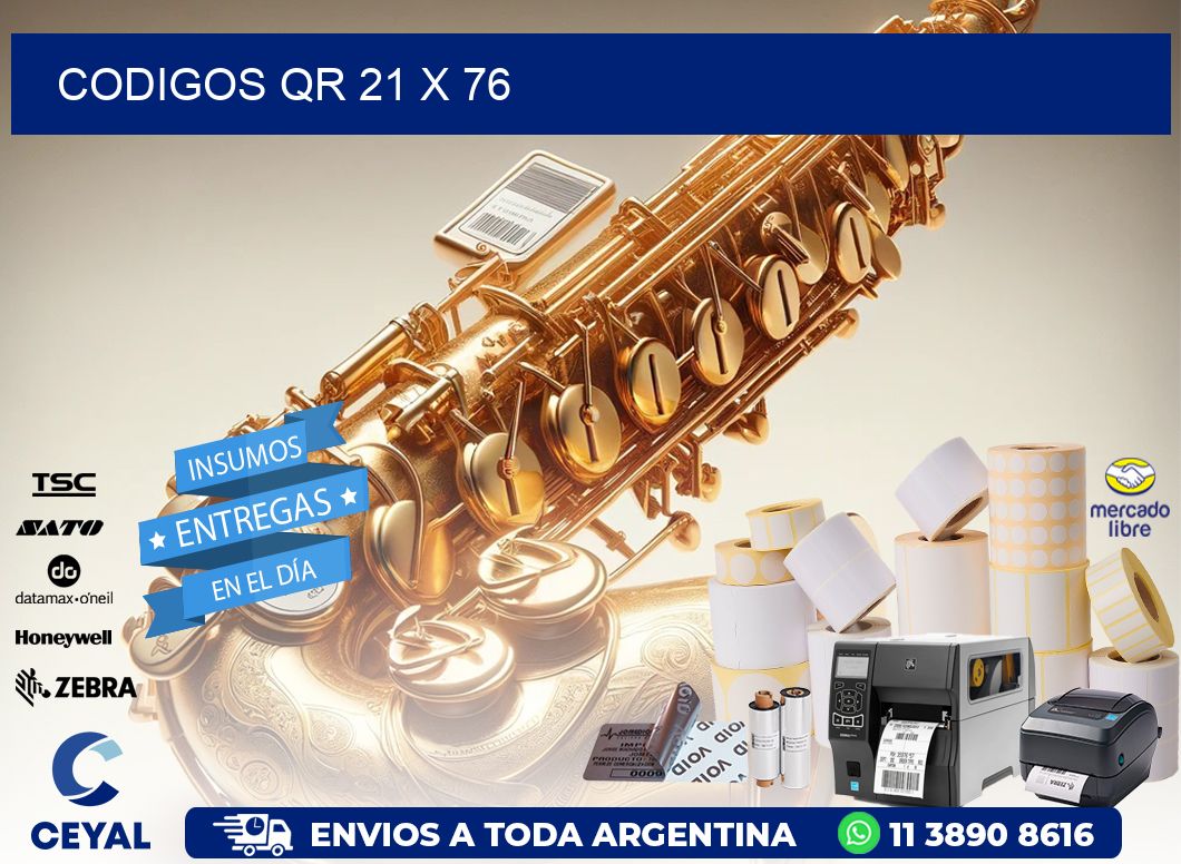 CODIGOS QR 21 x 76