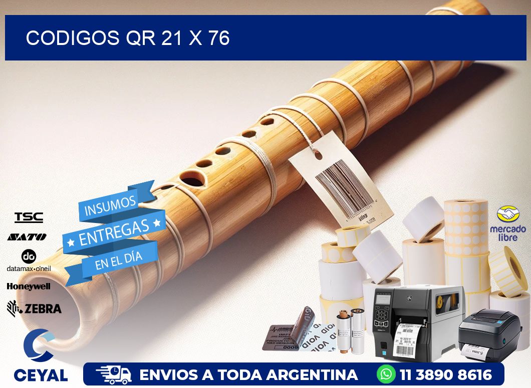 CODIGOS QR 21 x 76