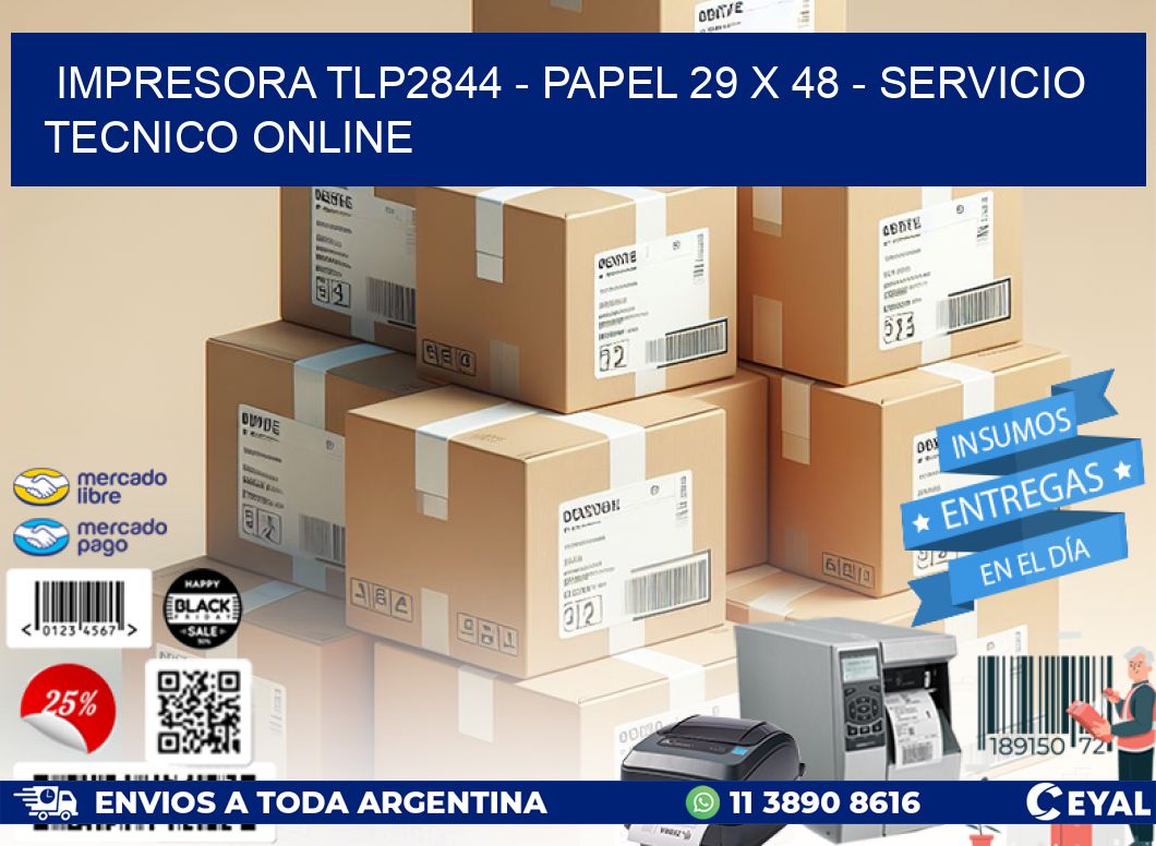 IMPRESORA TLP2844 - PAPEL 29 x 48 - SERVICIO TECNICO ONLINE