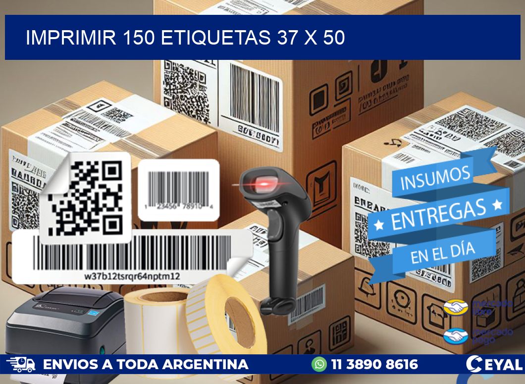 IMPRIMIR 150 ETIQUETAS 37 x 50