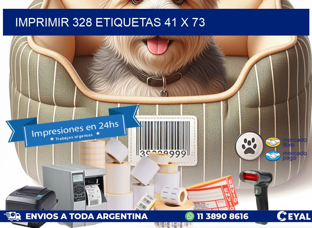 IMPRIMIR 328 ETIQUETAS 41 x 73