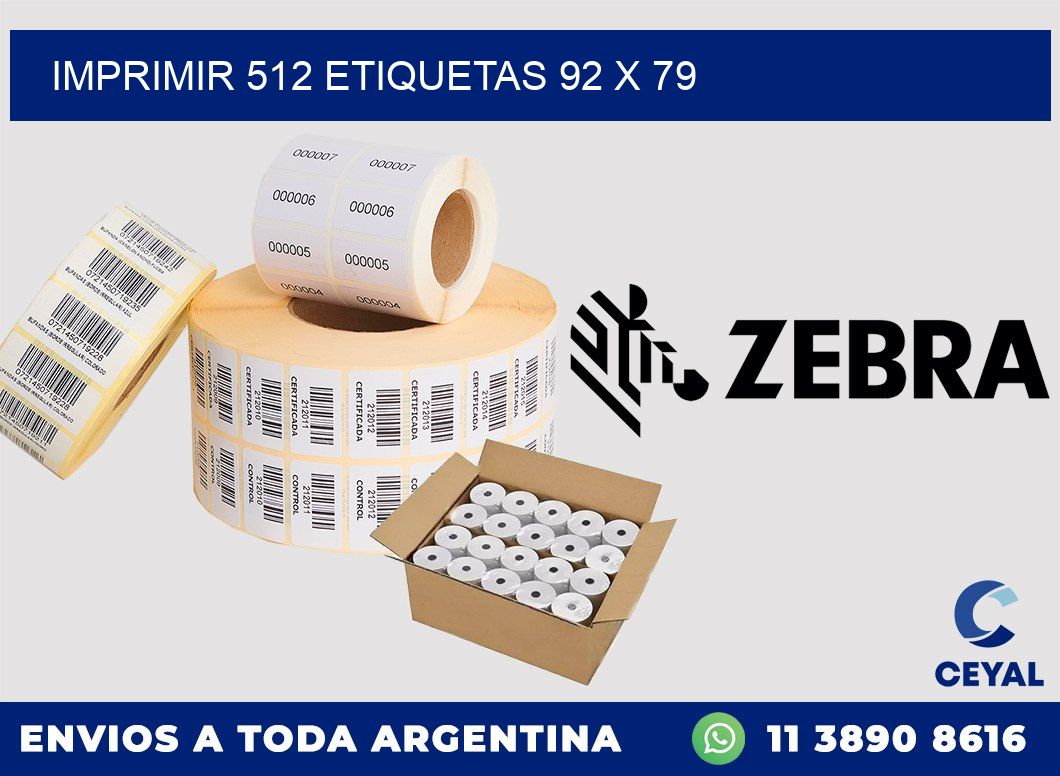 IMPRIMIR 512 ETIQUETAS 92 x 79