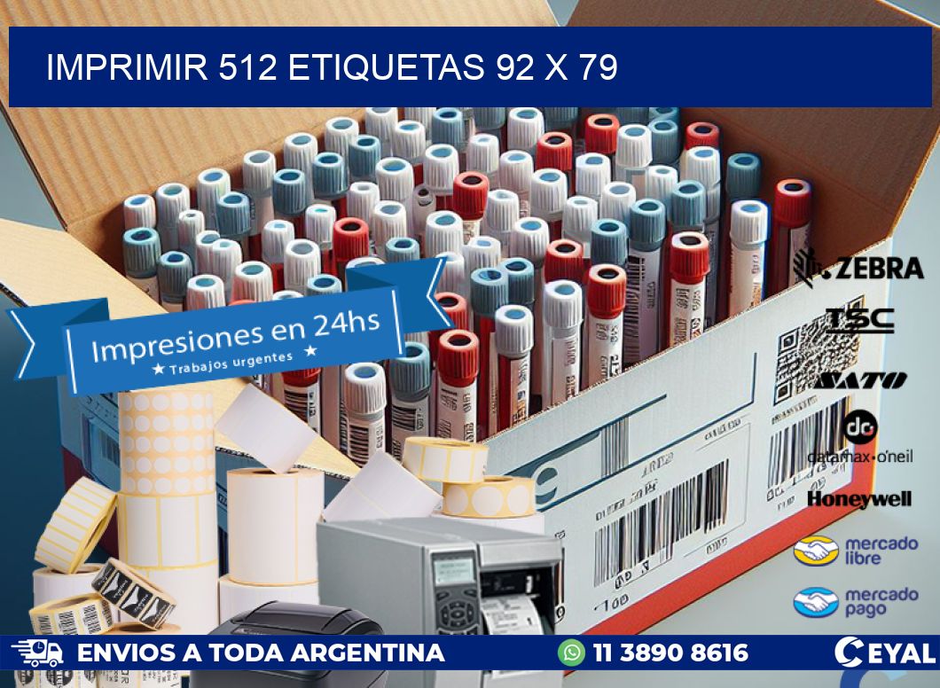 IMPRIMIR 512 ETIQUETAS 92 x 79