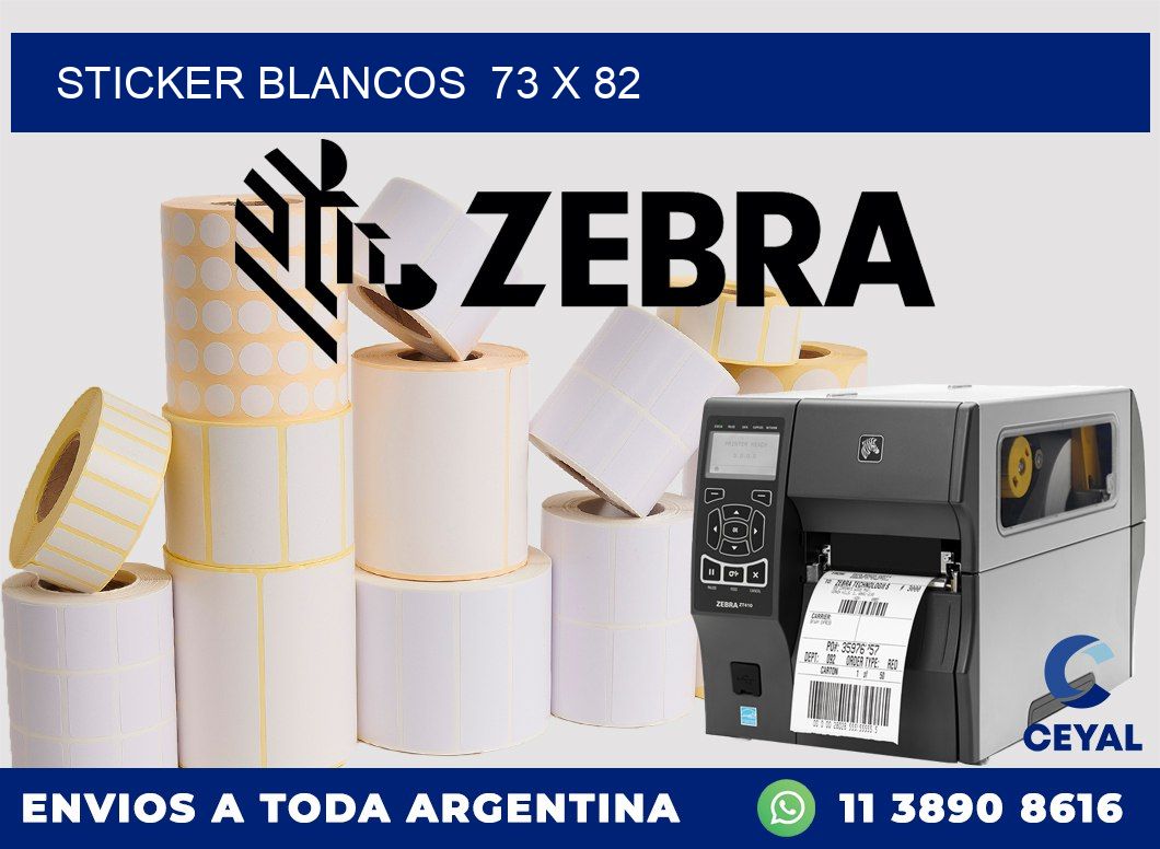 STICKER BLANCOS  73 x 82