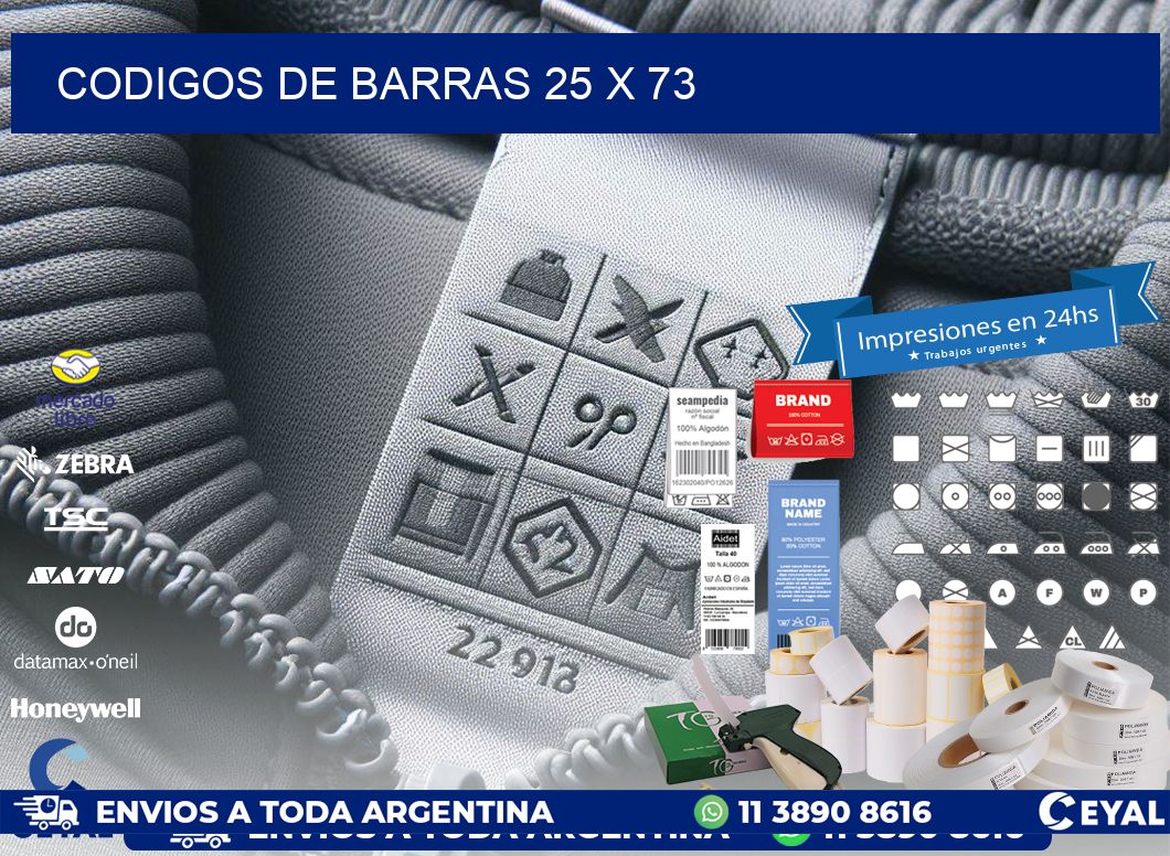 codigos de barras 25 x 73