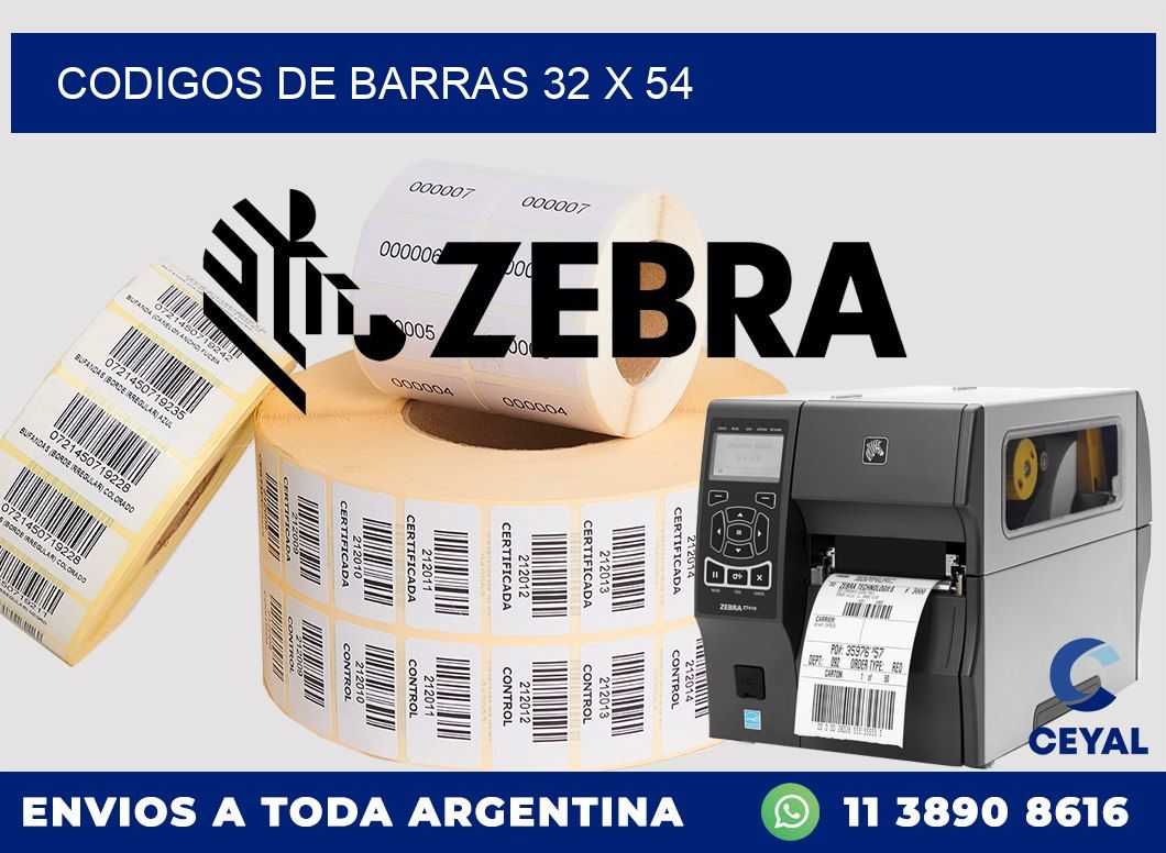 codigos de barras 32 x 54