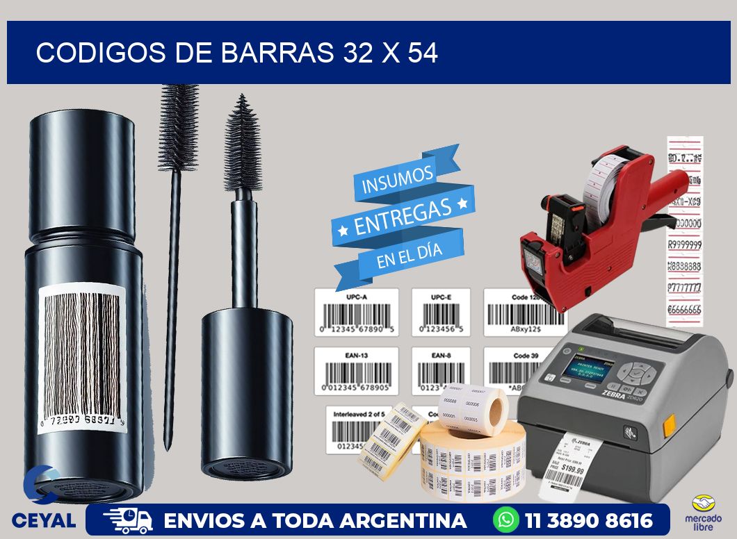 codigos de barras 32 x 54