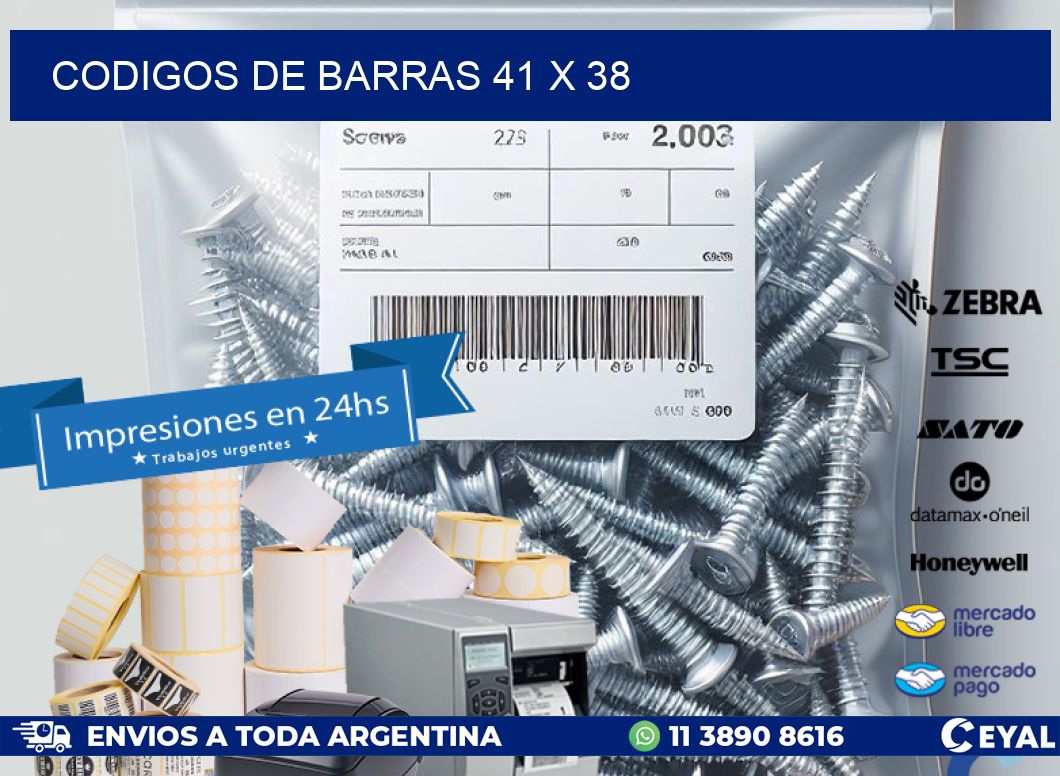 codigos de barras 41 x 38