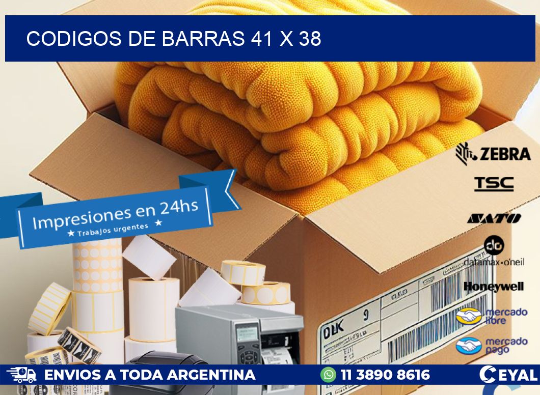 codigos de barras 41 x 38