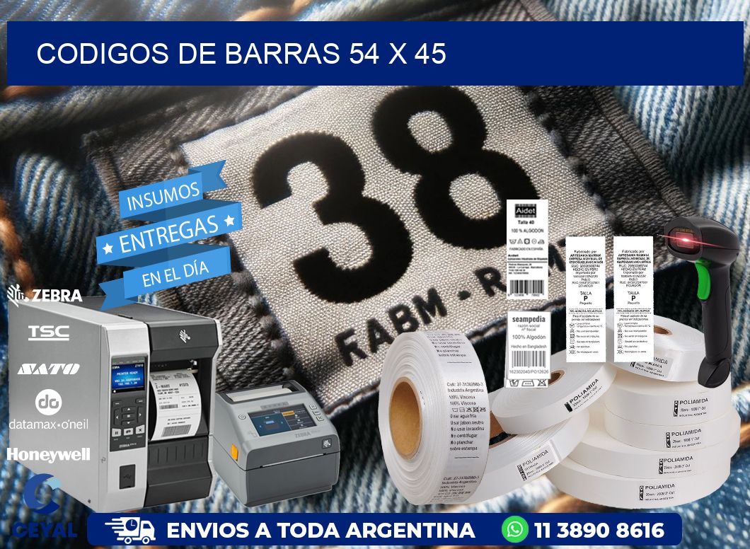 codigos de barras 54 x 45