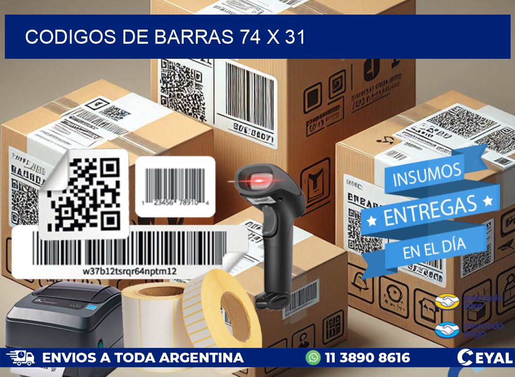 codigos de barras 74 x 31