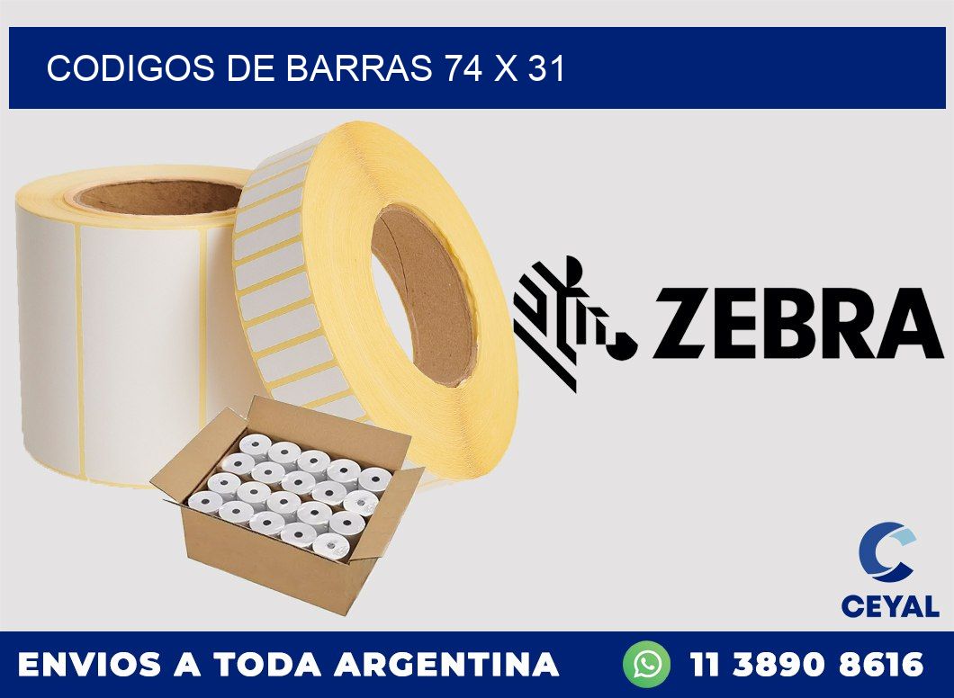 codigos de barras 74 x 31