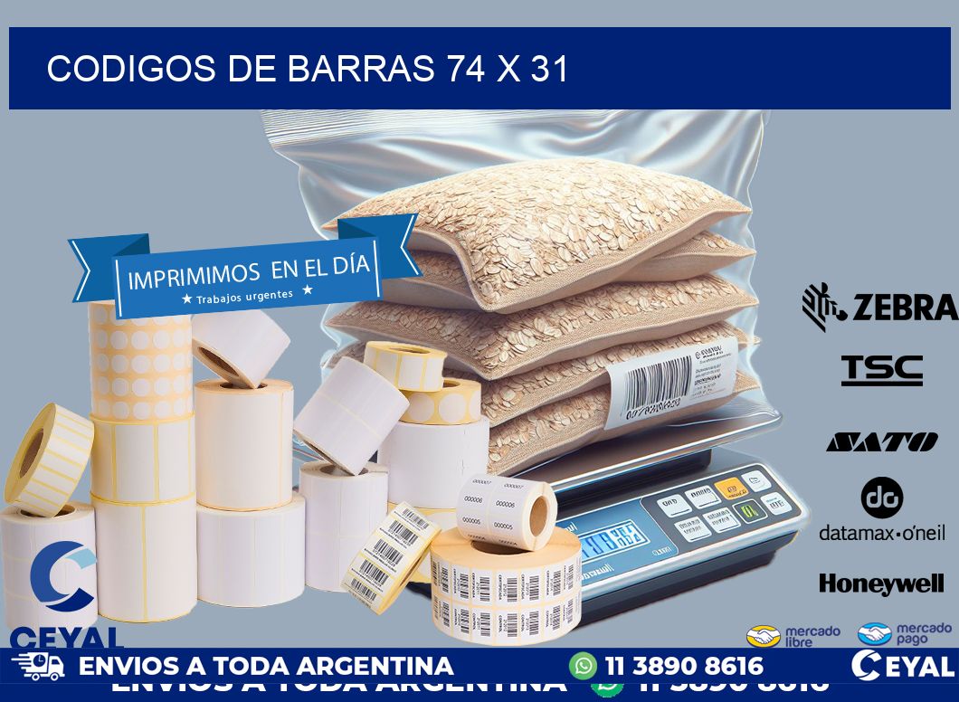 codigos de barras 74 x 31