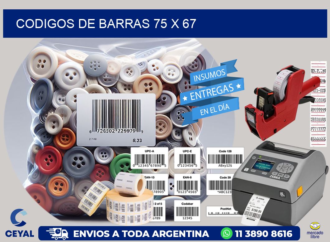 codigos de barras 75 x 67