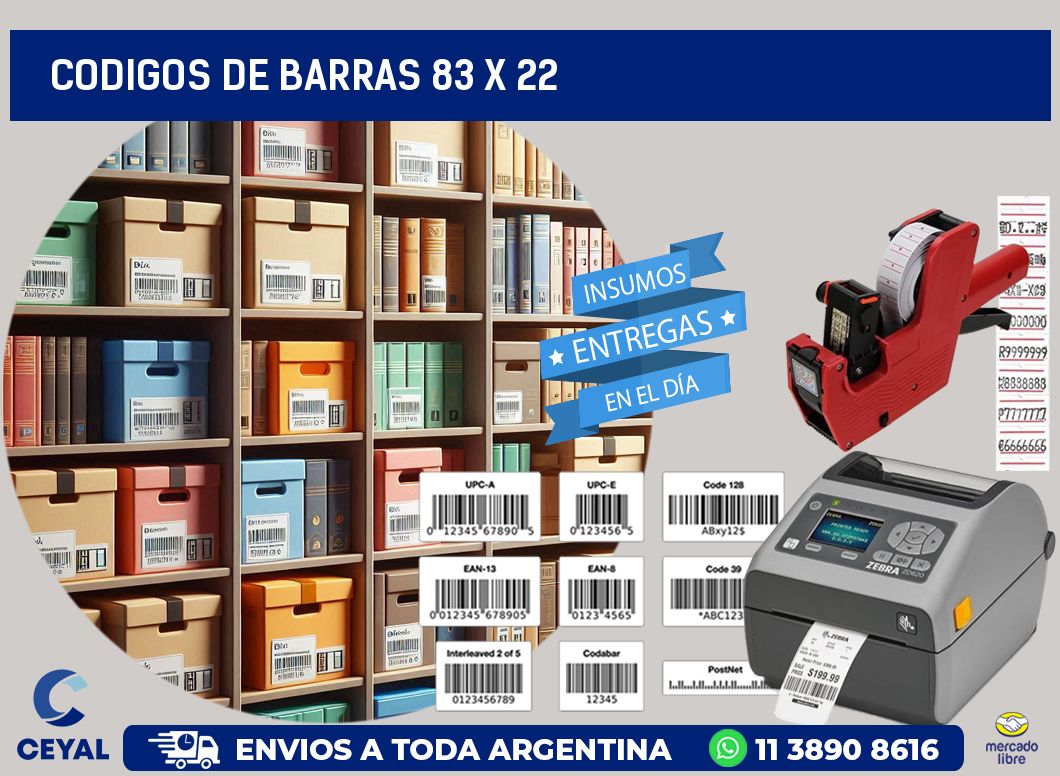 codigos de barras 83 x 22