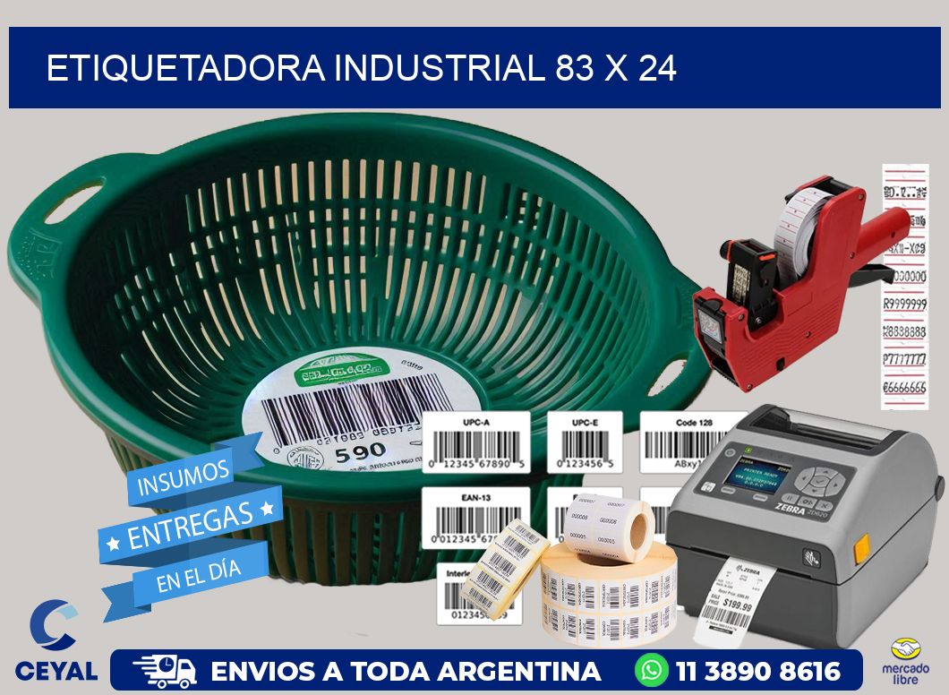 etiquetadora industrial 83 x 24