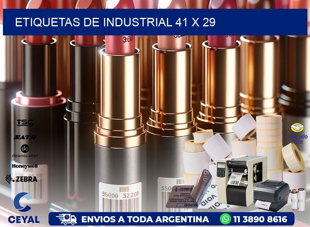 etiquetas de industrial 41 x 29