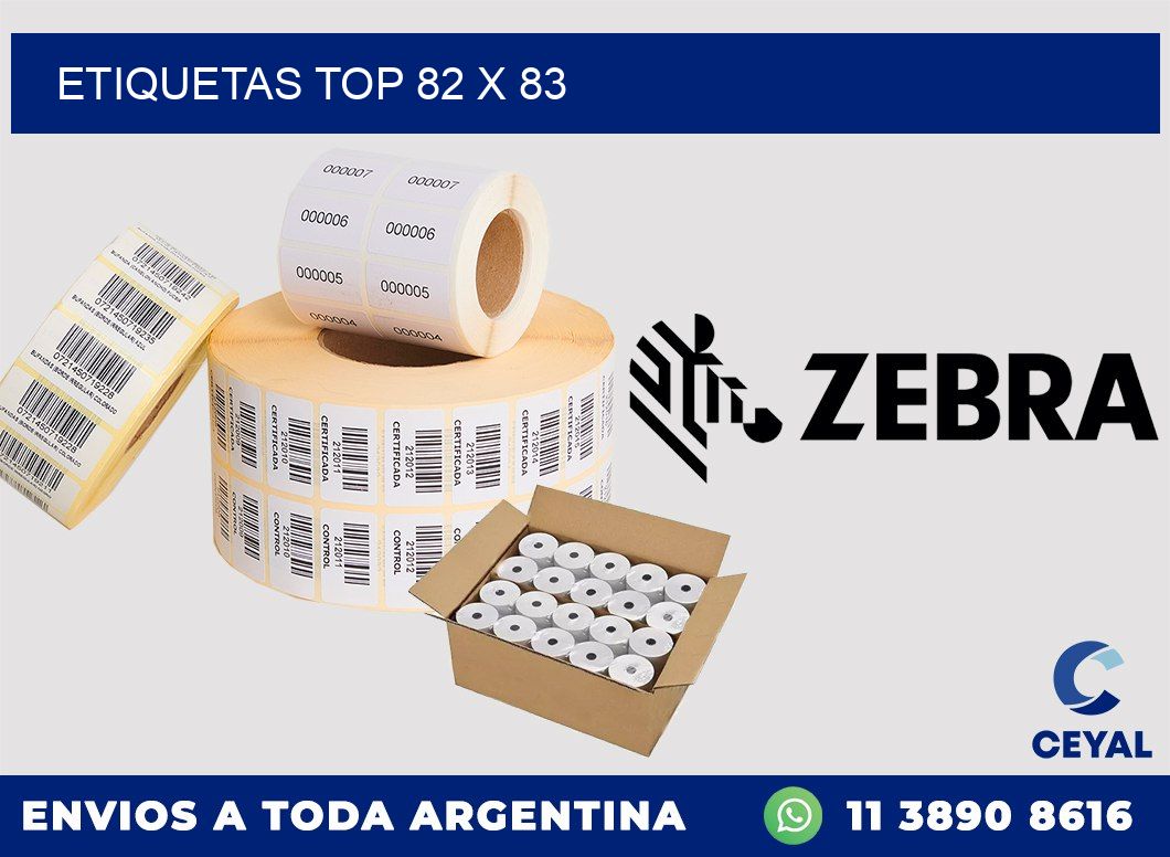 etiquetas top 82 x 83