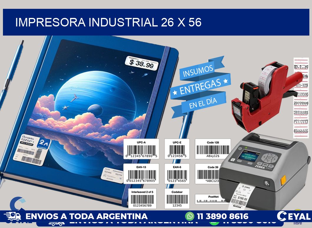 impresora industrial 26 x 56