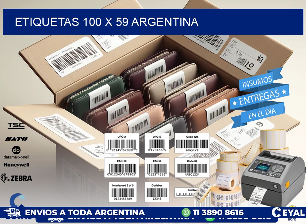 ETIQUETAS 100 x 59 ARGENTINA