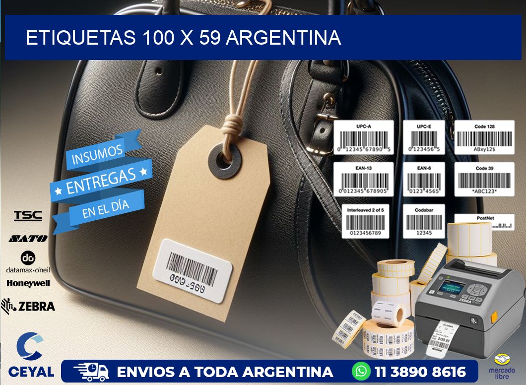 ETIQUETAS 100 x 59 ARGENTINA