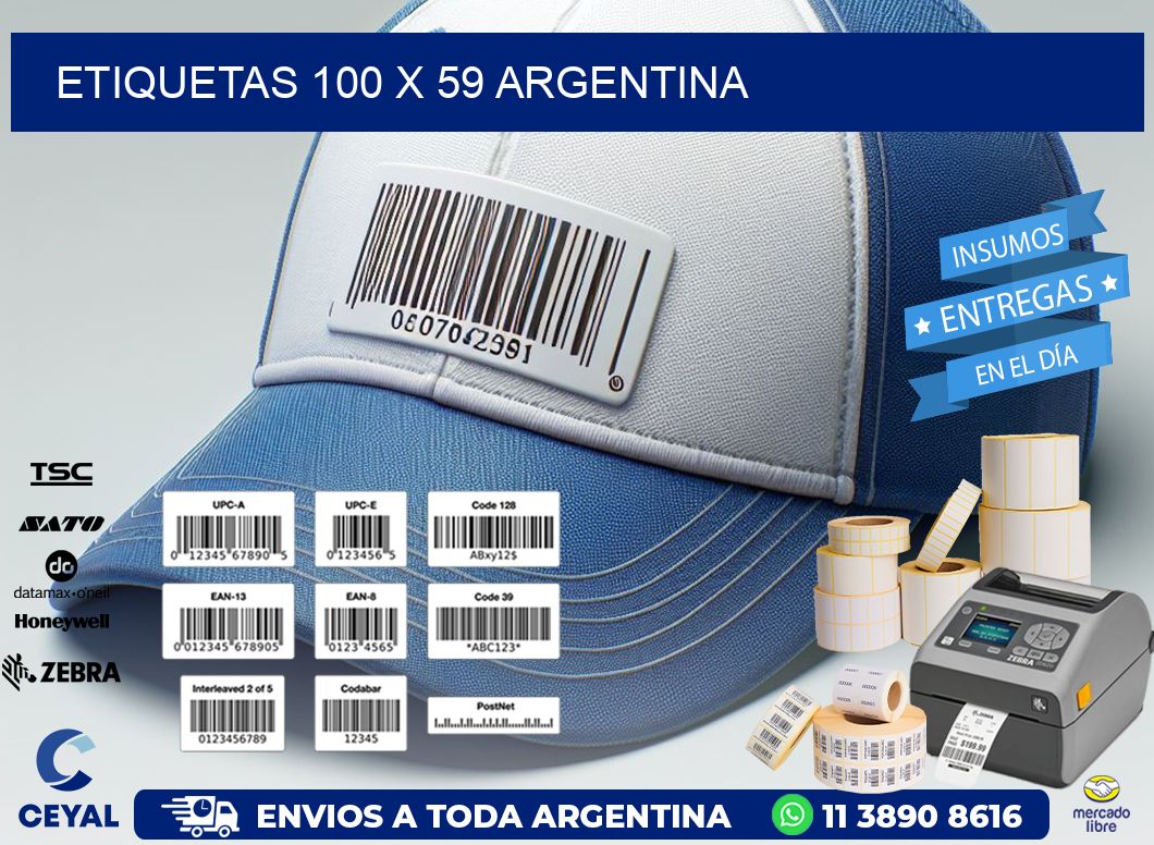 ETIQUETAS 100 x 59 ARGENTINA