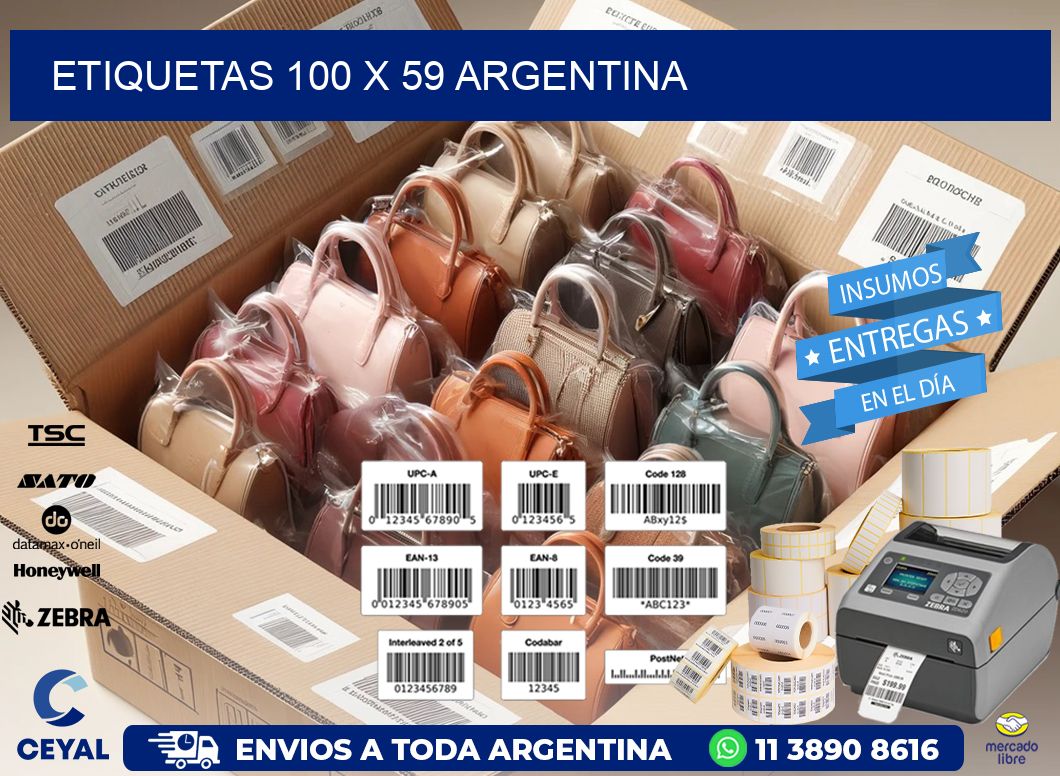 ETIQUETAS 100 x 59 ARGENTINA