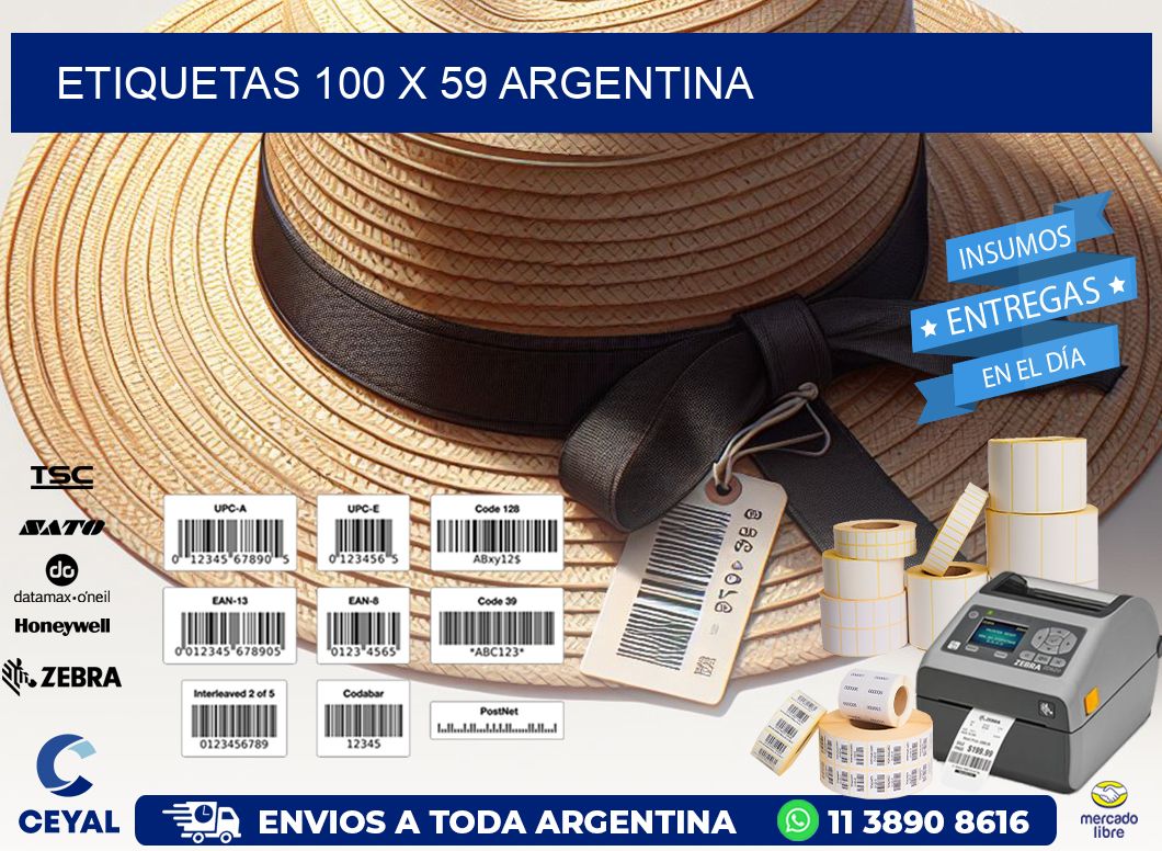 ETIQUETAS 100 x 59 ARGENTINA