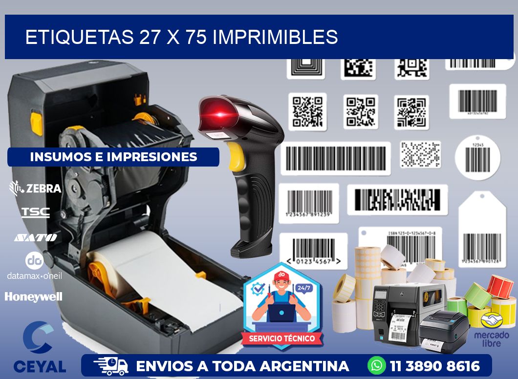 ETIQUETAS 27 x 75 IMPRIMIBLES